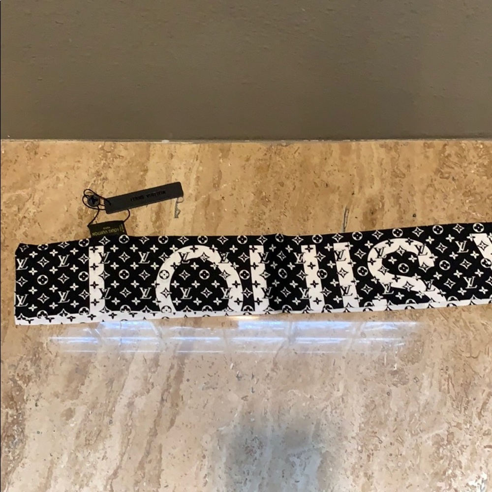 Black & white Bandeau scarf, head band